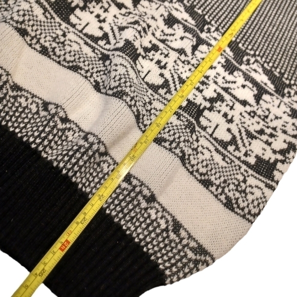 Vintage Unisex Knitted Ski Sweater Acylic Blend - Picture 4 of 6